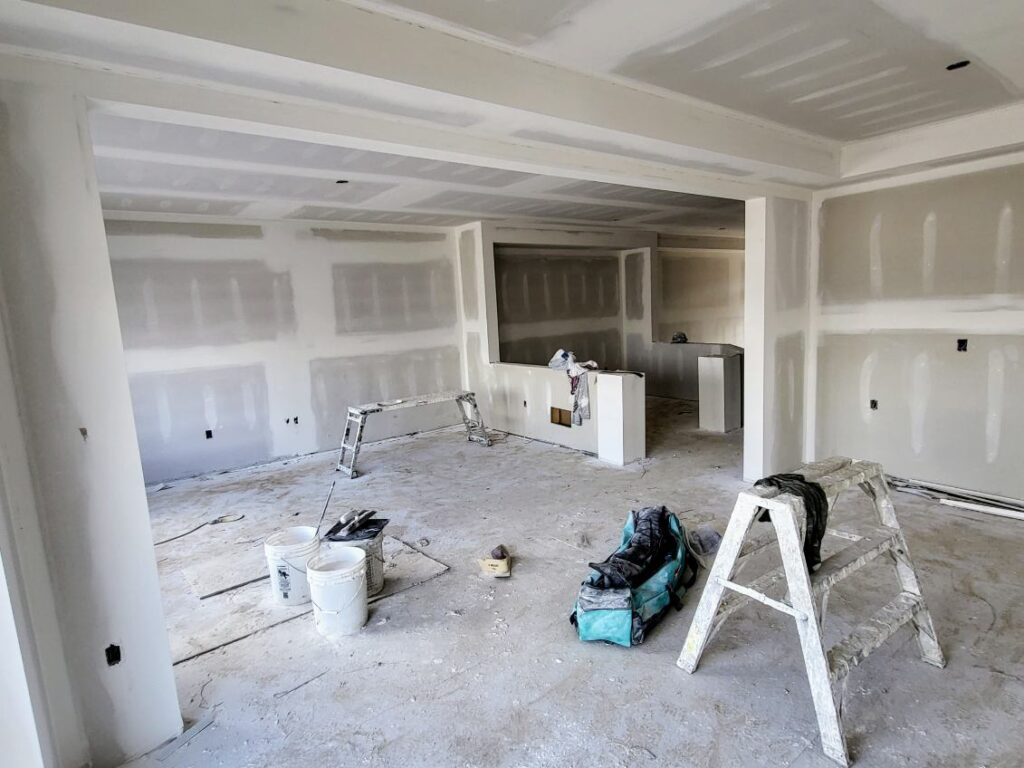 Kitchen 2 Drywall and Taping